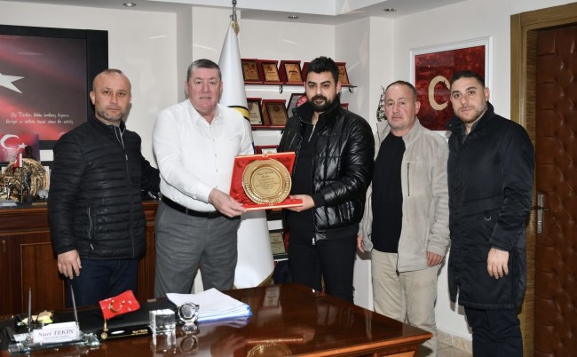 Alaplı Belediyespor’dan Başkan Tekin’e ziyaret
