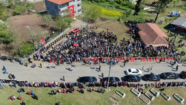 Kdz.Ereğli şehit Doğukan Korkmazı uğurladı