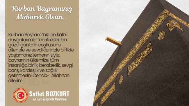 Milletvekili Bozkurt’tan kurban bayramı mesajı