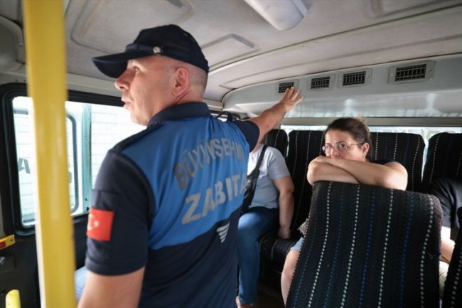 Denizli Büyükşehir'den minibüslere sıkı denetim