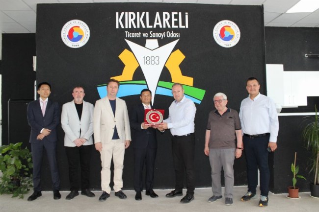 Kırklareli TSO, Shang Jian'ı ağırladı