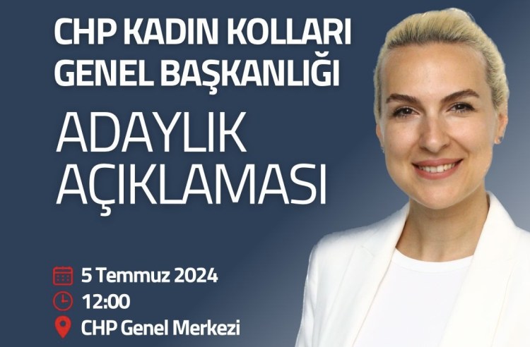 Merve Kır CHP Kadın Kolları Genel Başkanlığına aday oluyor