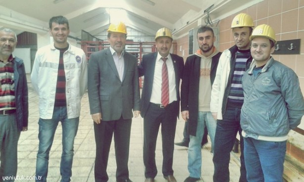 MADEN İŞÇİLERİNDEN SP'YE DESTEK