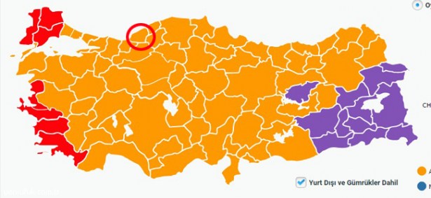 ZONGULDAK SARIYA BOYANDI!..