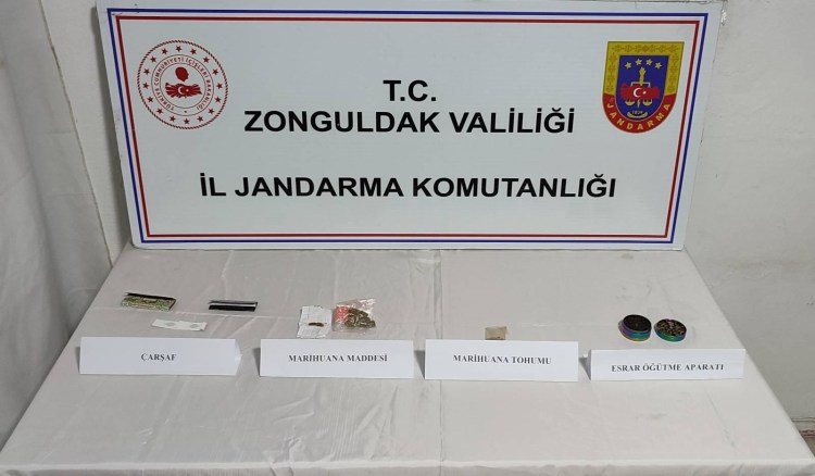 Belçika'dan Gökçebey'e gelen uyuşturucuya baskın