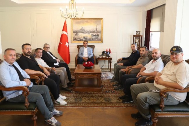 Düzceli gazetecilerden Vali Aslan'a ziyaret