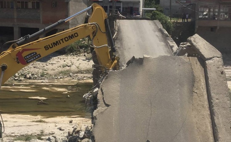 Kdz.Ereğli Çaylıoğlu köprüsünde çalışma başladı