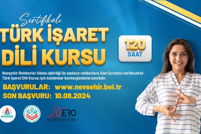 Nevşehir Belediyesi rehberler için sertifikalı ‘Türk İşaret Dili' kursu açılacak