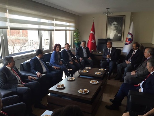 DEMİRTAŞ EMEK ÖRGÜTLERİNİ ZİYARET ETTİ..