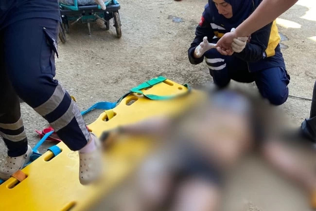 Düzce'de yüksek gerilim hattına kapılan işçi ağır yaralandı