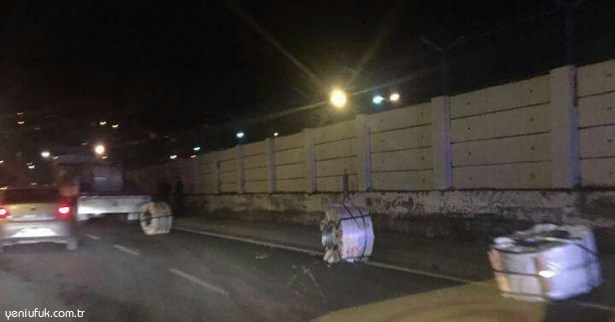 VİRAJA HIZLI GİRDİ VE...