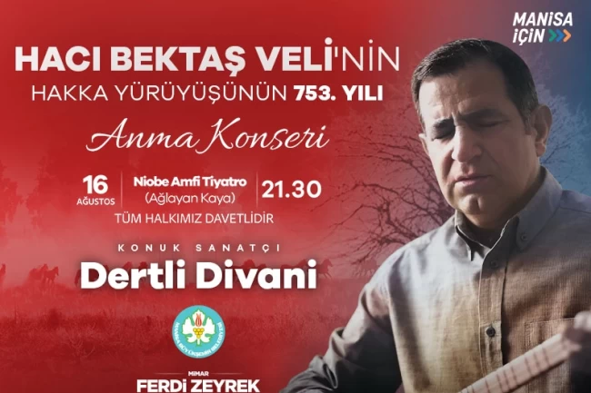 Manisa'da Hacı Bektaş Veli'yi anma konseri