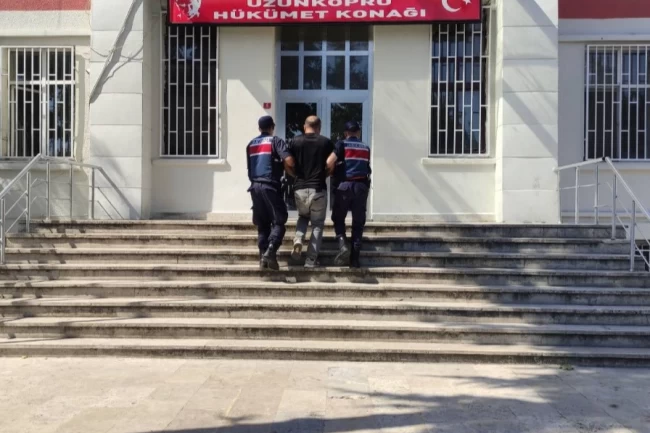 Meriç'te 14 yıl hapis cezası olan kişi yakalandı