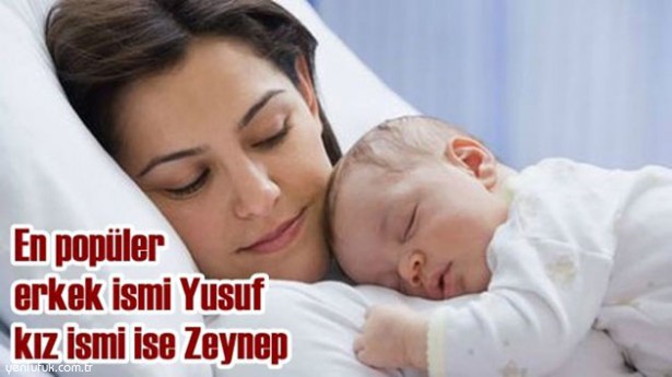 EN POPÜLER BEBEK İSİMLERİ: ZEYNEP VE YUSUF OLDU!..