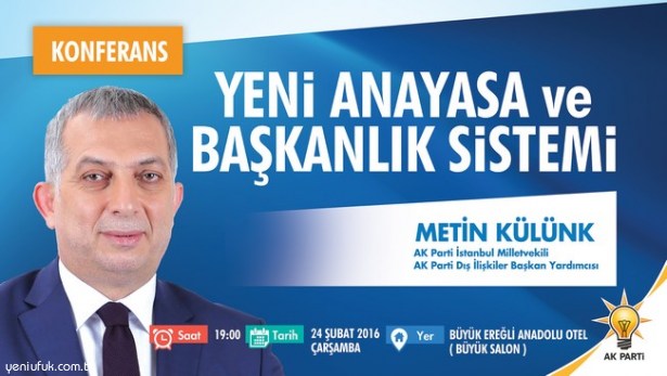 AK PARTİ'DEN 'BAŞKANLIK SİSTEMİ' KONFERANSINA DAVET..