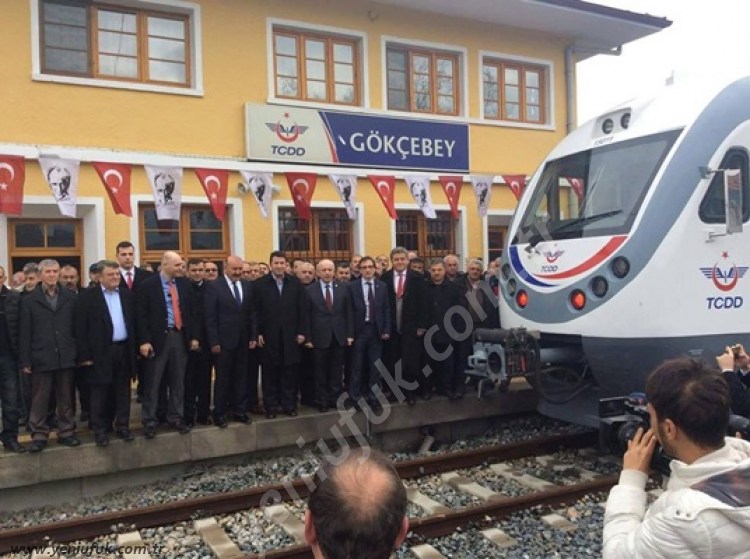 GÖKÇEBEYE MÜJDE, TREN SEFERLERİ BAŞLADI