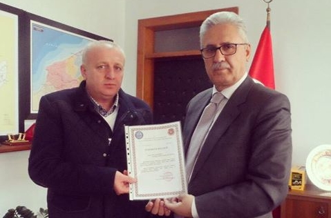 YAZICIOĞLU'NA TEŞEKKÜR BELGESİ..