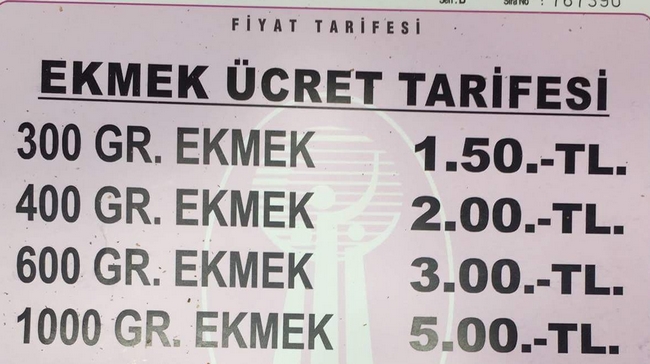 EKMEK 'RESMEN' 2 TL OLDU!..
