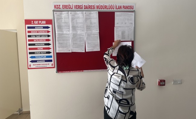 Kdz.Ereğli’de vergi yüzsüzleri askıya çıktı