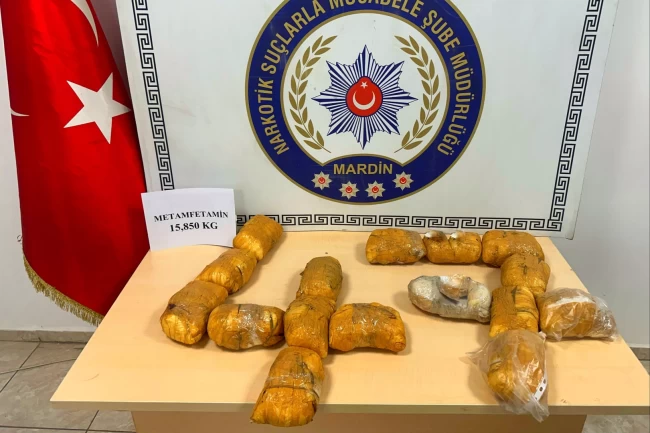 Mardin'de uyuşturucu operasyonu: 15 kilo 850 gram