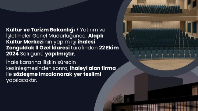Alaplı'ya Kültür Merkezi yapılıyor