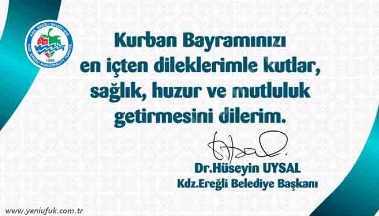 HÜSEYİN UYSAL BAYRAM MESAJI..