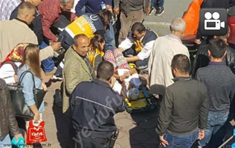 AVM'DEN DÜŞEN PARÇA HASTANELİK ETTİ!..