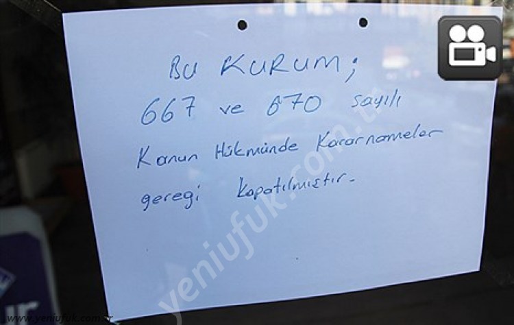 6 EĞİTİM KURUMU KAPATILDI..