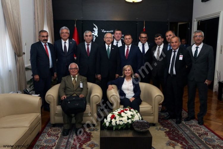 MADENCİLER, KILIÇDAROĞLU'NU ZİYARET ETTİ..