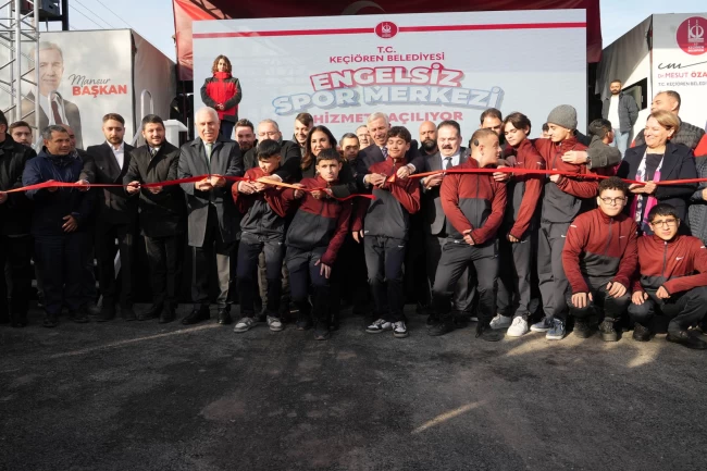 Keçiören'de engelsiz spor merkezi hizmete açıldı