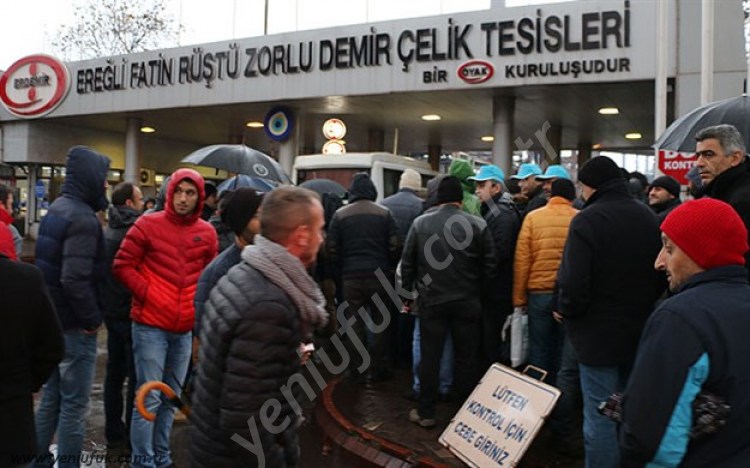 ERDEMİR İŞÇİSİNDEN, İŞ YAVAŞLATMA EYLEMİ!..
