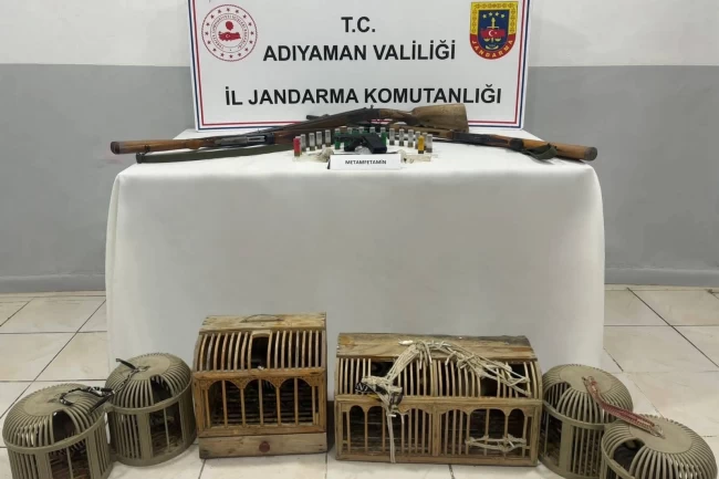Adıyaman'da jandarmadan uyuşturucu ve silah operasyonu