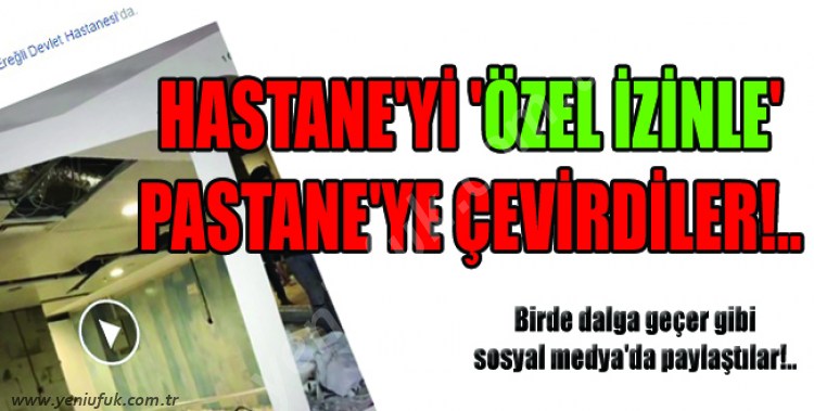 HASTANE KANTİNİNDE TAZE POHAÇA!..
