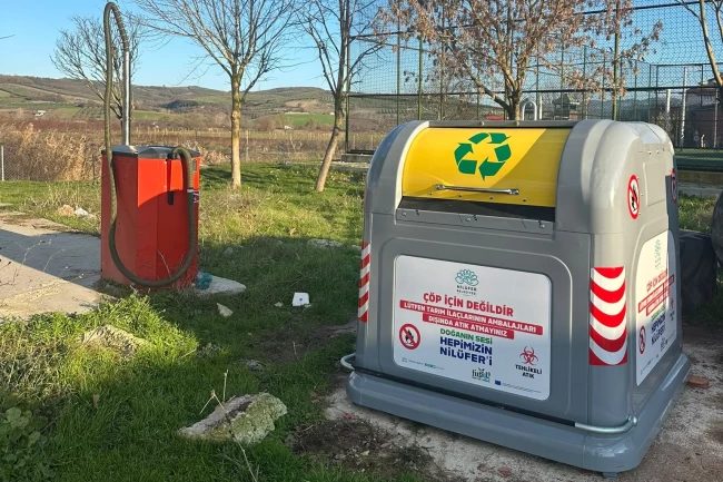 Bursa Nilüfer'de zirai ilaç ambalaj atıkları kontrol altında