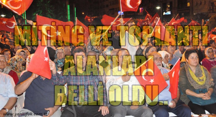 ALANLAR BELİRLENDİ..