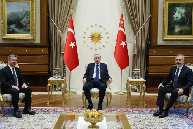 Cumhurbaşkanı Erdoğan, Barzani'yi kabul etti