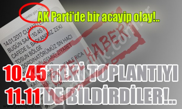 "YAPILAN MARKAJDAN TURAN'LA GÖRÜŞEMEDİK!.."