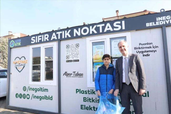 Bursa İnegöl'de 2 yeni sıfır atık noktası hizmete girdi