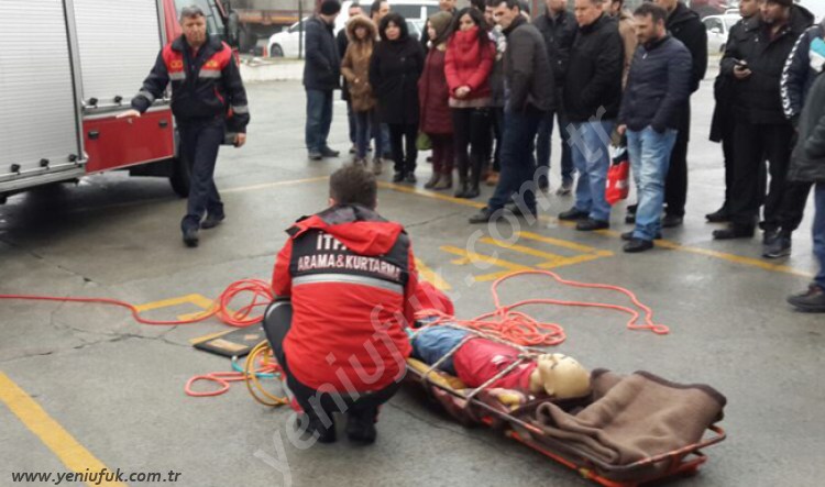 İTFAİYEDEN YANGIN EĞİTİMİ..