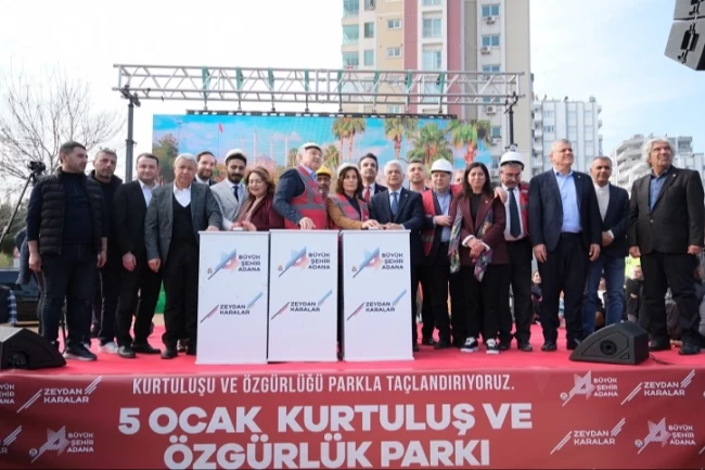 5 Ocak Kurtuluş ve Özgürlük Parkı'nın temeli atıldı