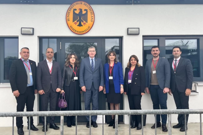 Karabağlar AB Komisyonu'ndan Almanya Başkonsolosluğu'na ziyaret