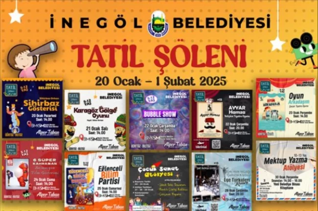 Bursa İnegöl'de sömestr tatili dolu dolu geçecek