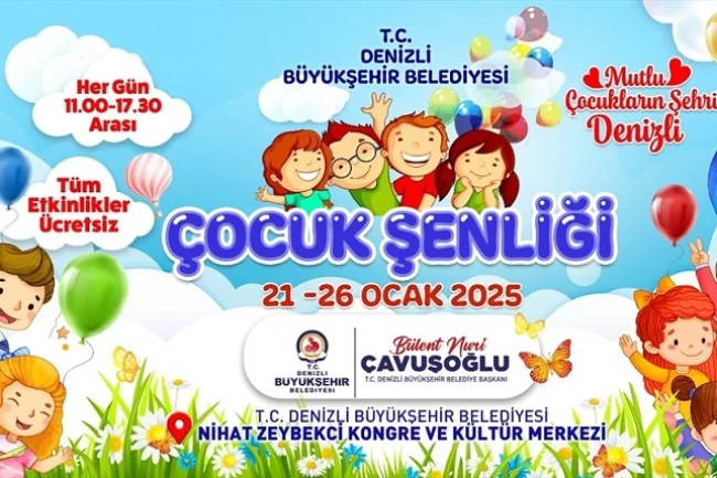 Denizli Büyükşehir'den çocuklara şenlik müjdesi