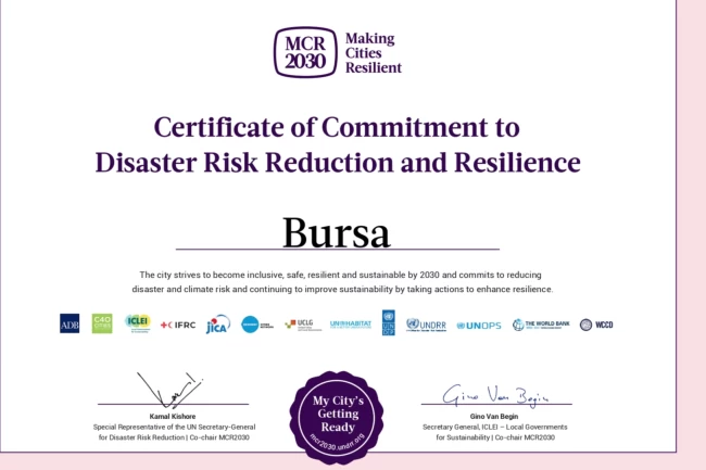 Bursa Büyükşehir'den uluslararası 'dirençli' işbirliği