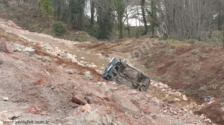 40 METRELİK ŞARAMPOLE YUVARLANDI!..