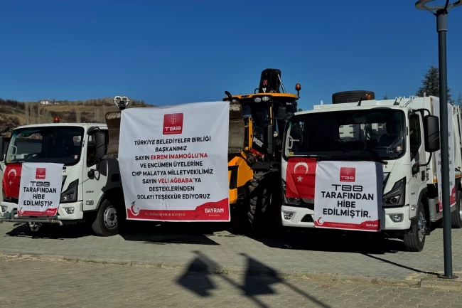 Malatya Doğanşehir'e TBB'den araç desteği