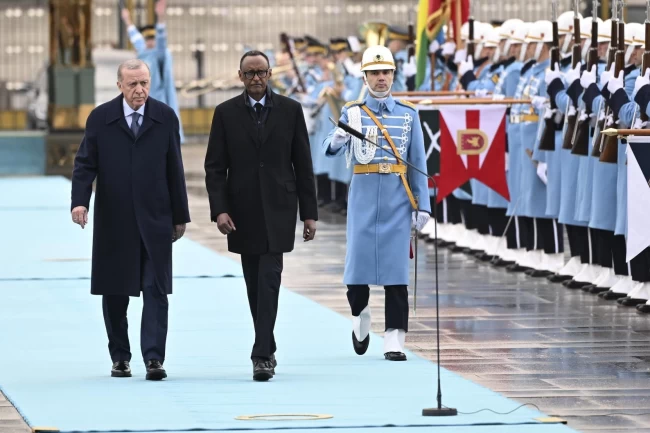 Ruanda Cumhurbaşkanı Paul Kagame Ankara'da