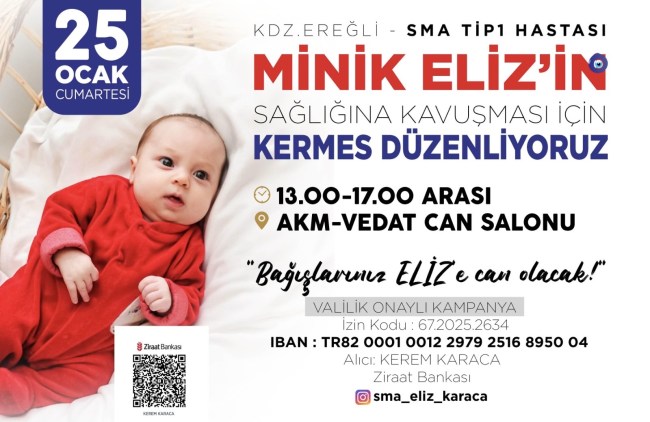 Minik Eliz için kermes düzenlendi