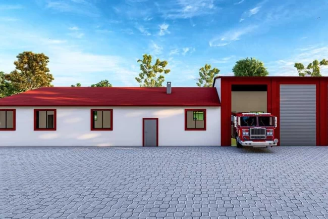 Malatya Darende'ye itfaiye hizmet binası inşa ediyor