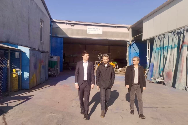 Pazaryeri sanayisine Kaymakam Kahraman'dan ziyaret